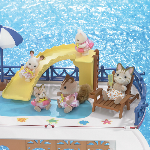 Calico Critters Seaside Cruiser Houseboat Smart Kids Toys