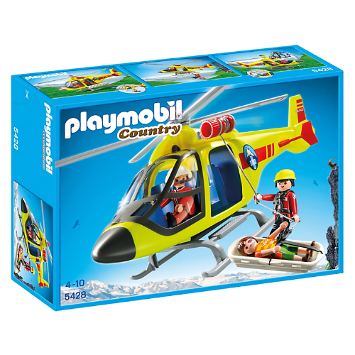 Playmobil Mountain Rescue Helicopter Smart Kids Toys