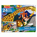 Safari Social 24 Piece Floor Puzzle