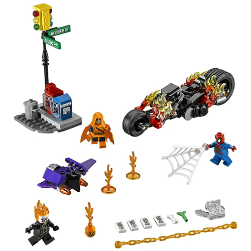 spider man vs ghost rider lego