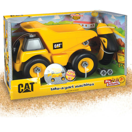 cat take apart dump truck