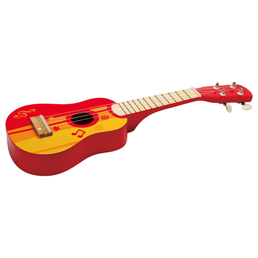 Hape Ukulele Red Smart Kids Toys