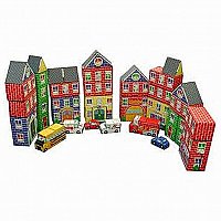 Wooden Town Blocks Play Set