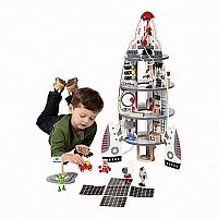 Discovery Spaceship with Lift Off Rocket
