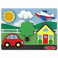 Chunky Scene Puzzle - Yellow House