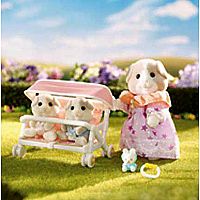Calico Critters Double Stroller Set