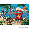 Djeco The Pirate and The Treasure 36 pc Puzzle