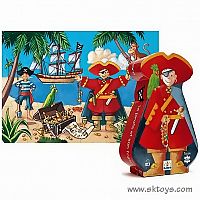 Djeco The Pirate and The Treasure 36 pc Puzzle