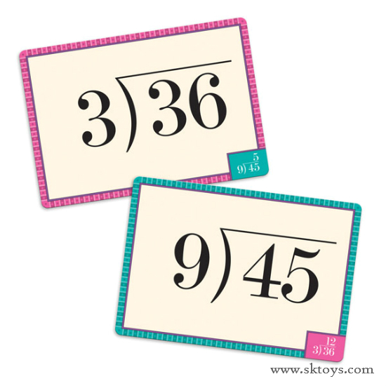 online division flash cards