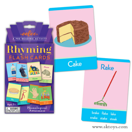 Eeboo Rhyming Flash Cards Smart Kids Toys