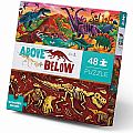 Above & Below Dinosaur World 48 PC Floor Puzzle