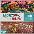 Above & Below Dinosaur World 48 PC Floor Puzzle