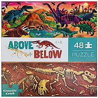 Above & Below Dinosaur World 48 PC Floor Puzzle