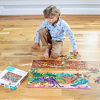 Above & Below Dinosaur World 48 PC Floor Puzzle