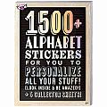 1500+ Alphabet Sticker Book