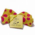 Baby Paper - Yellow with Pink Dots