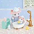 Calico Critters Bath Time Bubble Siblings 