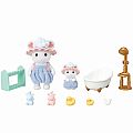Calico Critters Bath Time Bubble Siblings 