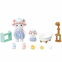 Calico Critters Bath Time Bubble Siblings 