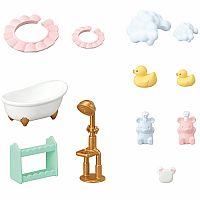 Calico Critters Bath Time Bubble Siblings 