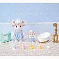 Calico Critters Bath Time Bubble Siblings 
