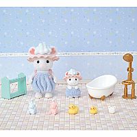 Calico Critters Bath Time Bubble Siblings 