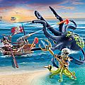 Playmobil Battle with Giant Octopus