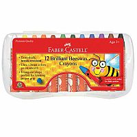Faber-Castell Brilliant Beeswax Crayons (12)