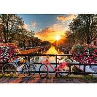 Bicycles in Amsterdam 1000 Piece Puzzle