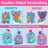 Bubble Gems Backpack Keychains