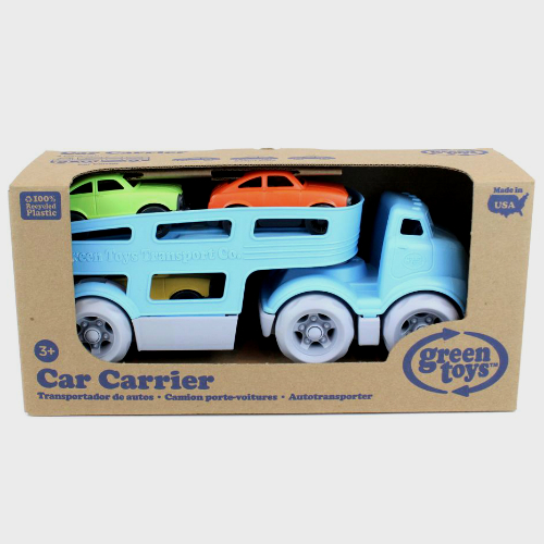 green toys car carrier vehicle set