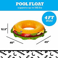 Giant Cheeseburger Pool Float