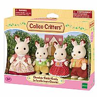 Calico Critters Chocolate Rabbit Family