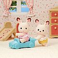 Calico Critters Chocolate Rabbit Twins