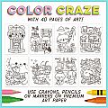 Color Craze Coloring Book - Cutie Critter Cafe
