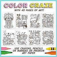 Color Craze Coloring Book - Cutie Critter Cafe