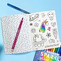 Color-In' Sticker Book - Cute-a-Licious