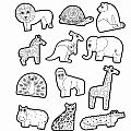 Coloring Sticker Set - Animals