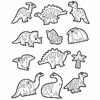 Coloring Sticker Set - Dinosaurs