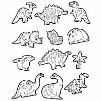 Coloring Sticker Set - Dinosaurs