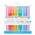 Confetti Stamp Double-Ended Markers