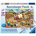 Construction Fun 24 Pc Floor Puzzle