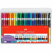 Faber-Castell 24 DuoTip Washable Markers 