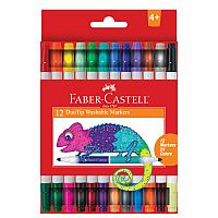 Faber-Castell 12 DuoTip Washable Markers