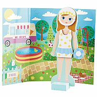 Elsie Wooden Magnetic Dress Up