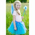 Fancy Flutter Skirt with Wings & Wand - Blue