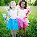 Fancy Flutter Skirt with Wings & Wand - Fuchsia
