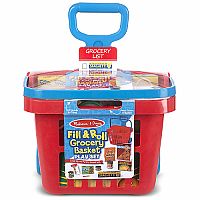 Fill & Roll Grocery Basket Play Set