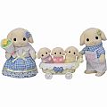 Calico Critters Flora Rabbit Family 