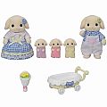 Calico Critters Flora Rabbit Family 